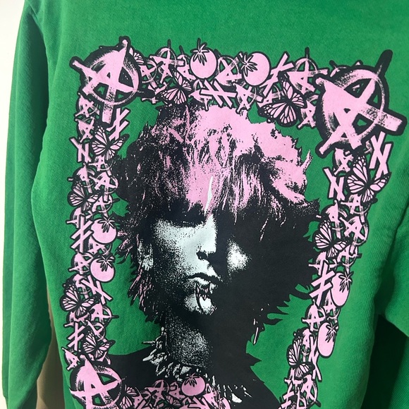 Machine Gun Kelly Green Hoodie, size small, official concert merch - Picture 6 of 7